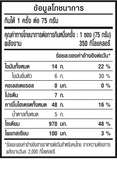 รสผัดฉ่าทะเล
(แบบแห้ง)
